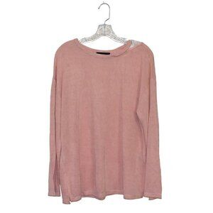 Sanctuary Long Sleeve Relaxed Fit Slouchy Cutout Pullover Shirt Top Size S